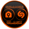 Flat Black and Orange Icon Pack Free icon