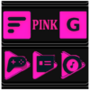 Pink and Black Icon Pack Free icon