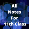 All Subjects Notes Class 11 icon