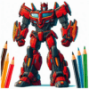 Robots Color By Number Book icon