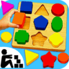 Sudoku Color Shapes Puzzle: Kids Free Game icon