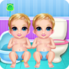 NewBorn Twins Caring icon