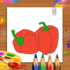 Vegetables Coloring Book & Drawing Book Kids Game icon