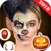 halloween stickers face photo editor 2018 icon