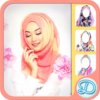 Printed Hijab Style Photo Suit icon