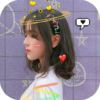 Live face sticker sweet camera icon