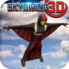 Skydiving 3D extreme sports icon