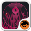 Pink Flame GO Locker icon