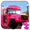 Pink Lady School Bus Driver: Bus Driving Simulator icon