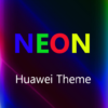 Neon black theme for Huawei icon