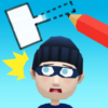 Draw & Hit: Kick the Robber! icon