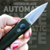 Hidden blade automatic knife icon