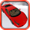 red car driving icon