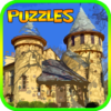 Jigsaw puzzles castles icon