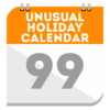 Unusual holiday calendar icon