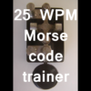 25 WPM CW Morse code trainer icon