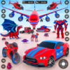 Police Dragon Robot Car Games icon