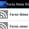 Forex news RSS reader icon