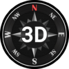 Compass Steel 3D icon