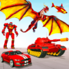 Police Dragon Robot Car War icon