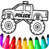 Monster Car and Truck Coloring icon