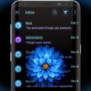 Blue Blossoms SMS Theme icon