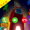 Fake Call Prank with Among us icon