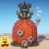 Bikini Bottom and Pineapple House Map MCPE icon