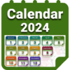 Calendar 2024 with Holidays icon