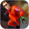 Gangster Crime City Battle Flying Rope Hero Game icon