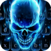 3D Blue Flaming Skull Keyboard icon