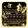 Luxury Gold Butterfly Keyboard Theme icon