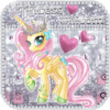 Cute Princess Unicorn Keyboard icon