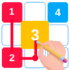 Fill one line number puzzle icon