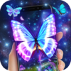 Shiny Neon Butterfly Theme icon