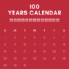 100 Years Calendar 2001 to 2100 icon