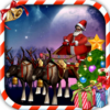 Santa sleigh parking 3D icon