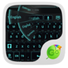 GO Keyboard Black Cyan Theme icon