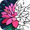 Coloring color by number icon