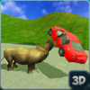 Angry Rhino Rampage Simulator: City Attack Games icon