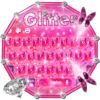 Stylish Shiny pink Glitter Keypad icon