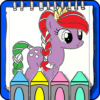 Coloring Book Of Pony tails icon