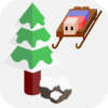 Downhill slide icon