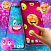 Emoji glitter live wallpaper icon