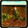 army man commando training icon