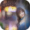 rainy glass photo frames costume montage editor icon