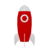 Astronaut orbit and gravity icon