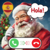 video call santa claus spanish icon