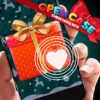 Open case surprise christmas box icon