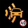 Gps speedometer and odometer icon